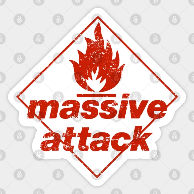 Massive Attack Sticker by BarkeranArt